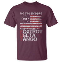 Foxtrots Delta Tangos T Shirt US Flag We The People