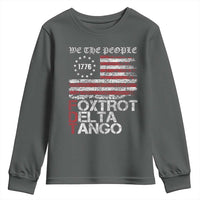 Foxtrots Delta Tangos Youth Sweatshirt US Flag We The People