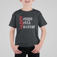 Funny Foxtrots Delta Tangos T Shirt For Kid