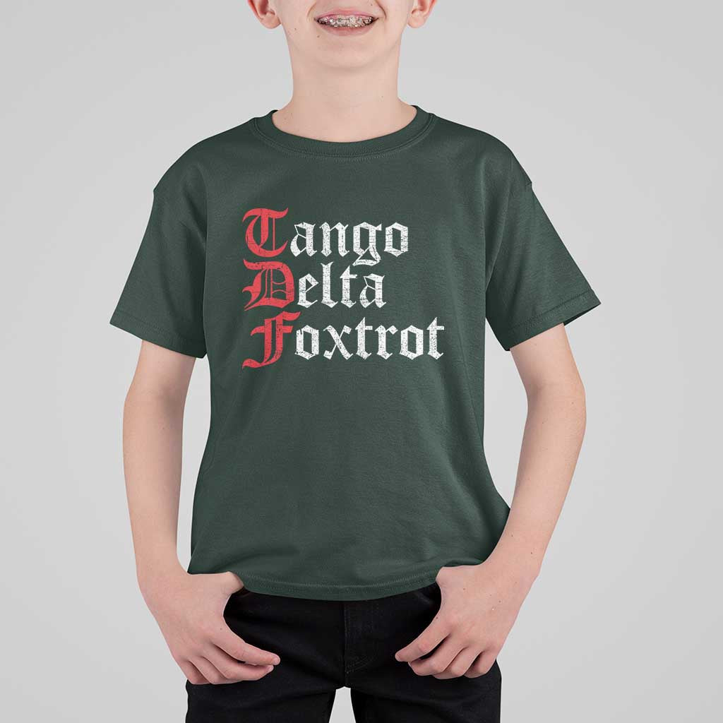 Funny Foxtrots Delta Tangos T Shirt For Kid