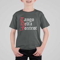 Funny Foxtrots Delta Tangos T Shirt For Kid