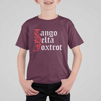 Funny Foxtrots Delta Tangos T Shirt For Kid