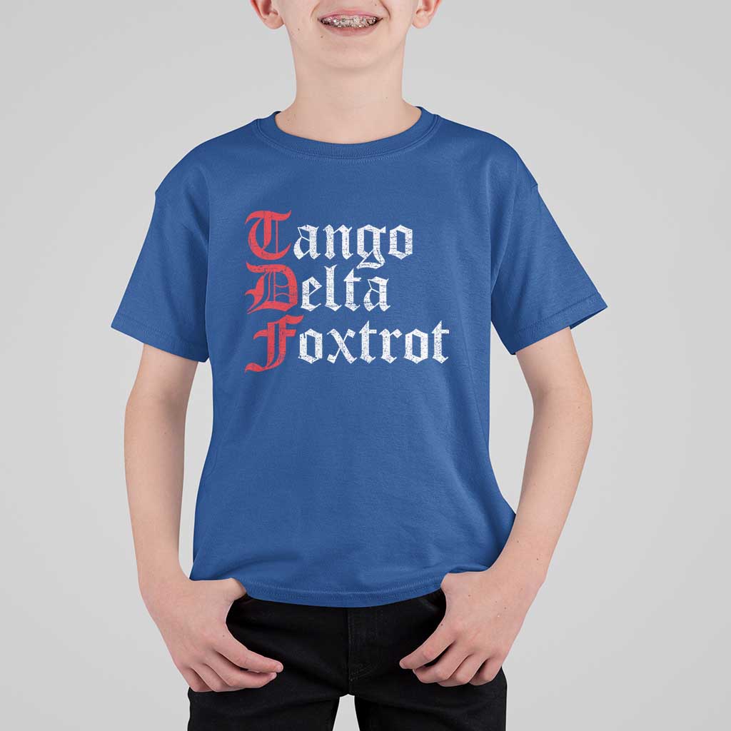 Funny Foxtrots Delta Tangos T Shirt For Kid