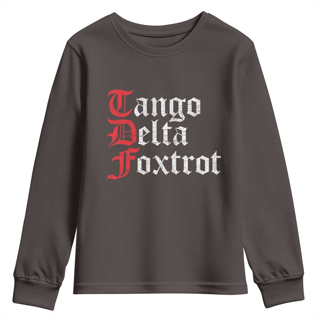 Funny Foxtrots Delta Tangos Youth Sweatshirt