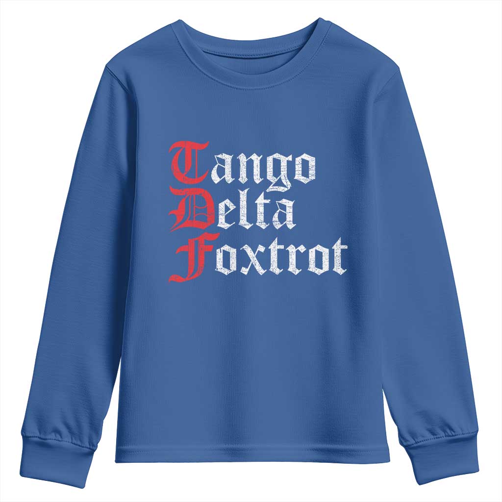 Funny Foxtrots Delta Tangos Youth Sweatshirt