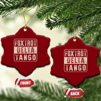 Subtle FDT Ceramic Ornament Foxtrots Delta Tangos