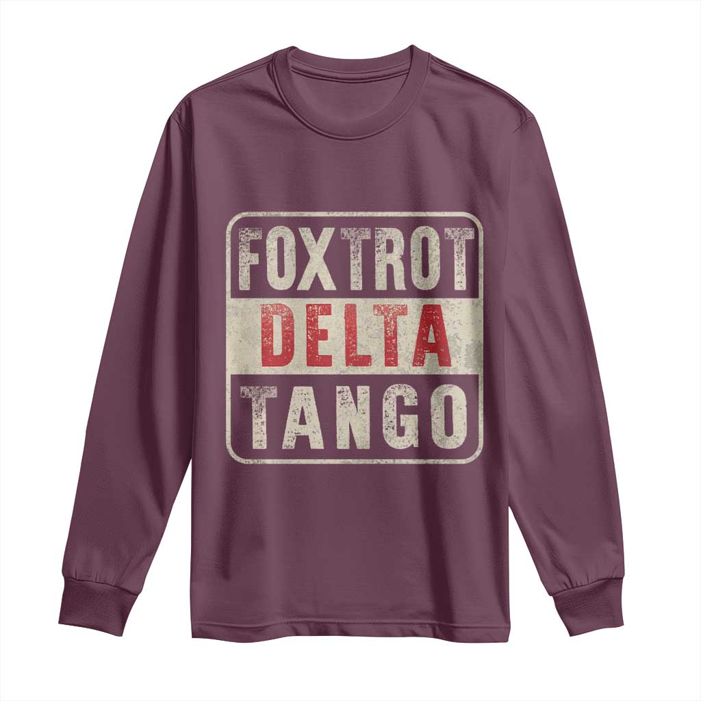 Subtle FDT Long Sleeve Shirt Foxtrots Delta Tangos