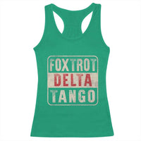 Subtle FDT Racerback Tank Top Foxtrots Delta Tangos