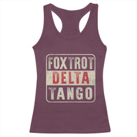 Subtle FDT Racerback Tank Top Foxtrots Delta Tangos