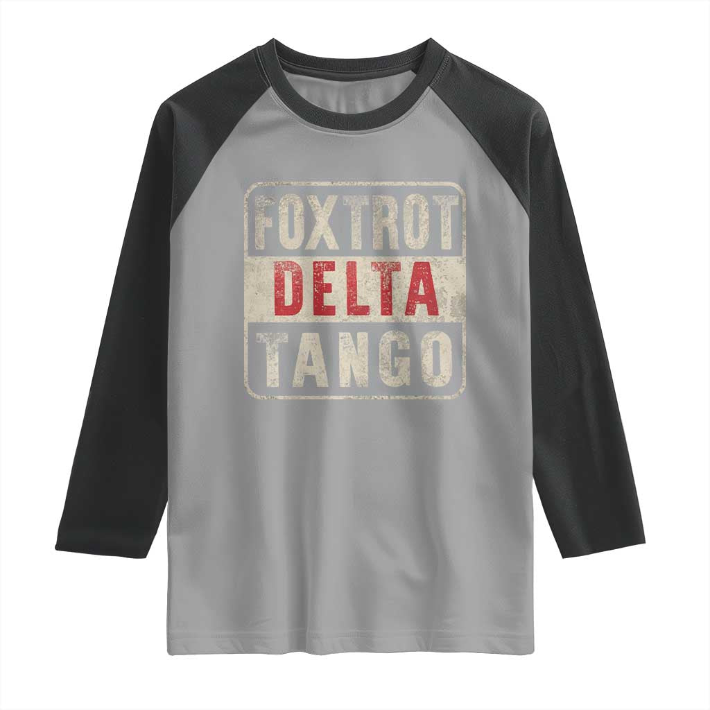 Subtle FDT Raglan Shirt Foxtrots Delta Tangos