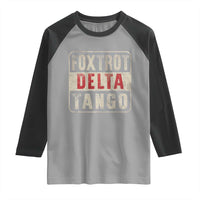 Subtle FDT Raglan Shirt Foxtrots Delta Tangos