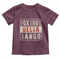 Subtle FDT Toddler T Shirt Foxtrots Delta Tangos