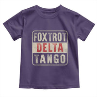 Subtle FDT Toddler T Shirt Foxtrots Delta Tangos