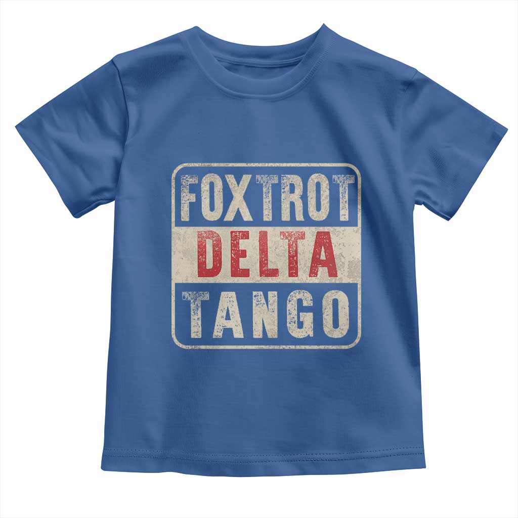 Subtle FDT Toddler T Shirt Foxtrots Delta Tangos