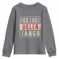 Subtle FDT Youth Sweatshirt Foxtrots Delta Tangos