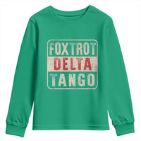 Subtle FDT Youth Sweatshirt Foxtrots Delta Tangos