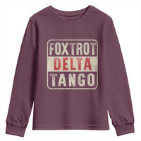 Subtle FDT Youth Sweatshirt Foxtrots Delta Tangos
