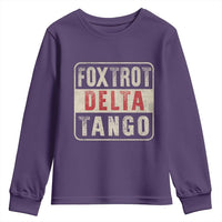 Subtle FDT Youth Sweatshirt Foxtrots Delta Tangos