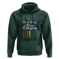 We The People Means Everyone Hoodie LGBTQ Rainbow USA Flag Gay Pride LGBT Ally