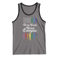 We The People Means Everyone Tank Top LGBTQ Rainbow USA Flag Gay Pride LGBT Ally