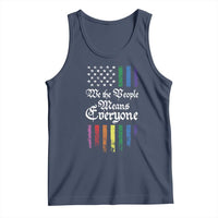 We The People Means Everyone Tank Top LGBTQ Rainbow USA Flag Gay Pride LGBT Ally