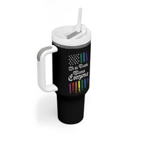 We The People Means Everyone Tumbler With Handle LGBTQ Rainbow USA Flag Gay Pride LGBT Ally