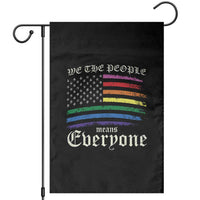We The People Means Everyone Lgbt Equality Garden Flag USA LGBTQ Pride Flag - Wonder Print Shop