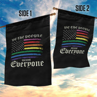 We The People Means Everyone Lgbt Equality Garden Flag USA LGBTQ Pride Flag - Wonder Print Shop