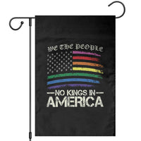 No Kings In America Garden Flag We The People USA LGBTQ Pride Flag - Wonder Print Shop
