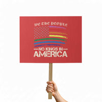 No Kings In America Protest Sign We The People USA LGBTQ Pride Flag - Wonder Print Shop