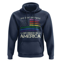 No Kings In America Hoodie We The People USA LGBTQ Pride Flag