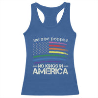 No Kings In America Racerback Tank Top We The People USA LGBTQ Pride Flag