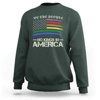 No Kings In America Sweatshirt We The People USA LGBTQ Pride Flag