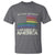 No Kings In America T Shirt We The People USA LGBTQ Pride Flag