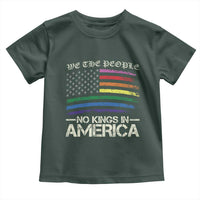 No Kings In America Toddler T Shirt We The People USA LGBTQ Pride Flag