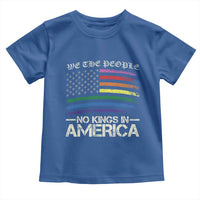 No Kings In America Toddler T Shirt We The People USA LGBTQ Pride Flag