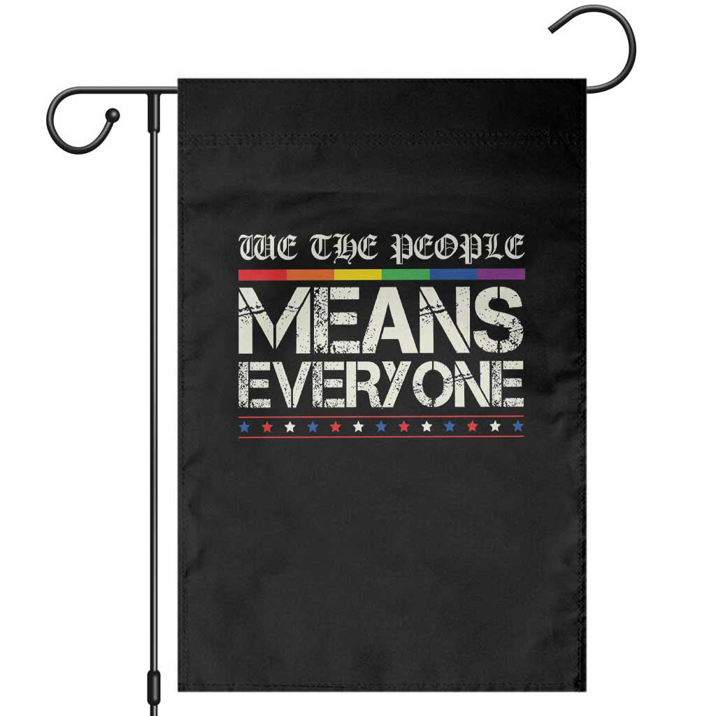 We The People Means Everyone Lgbt Equality Garden Flag - Wonder Print Shop