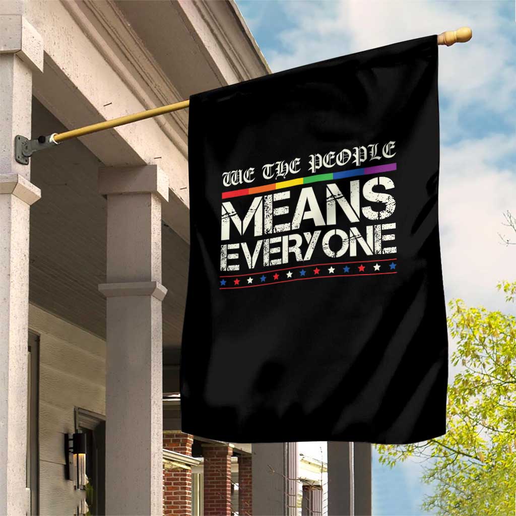 We The People Means Everyone Lgbt Equality Garden Flag - Wonder Print Shop