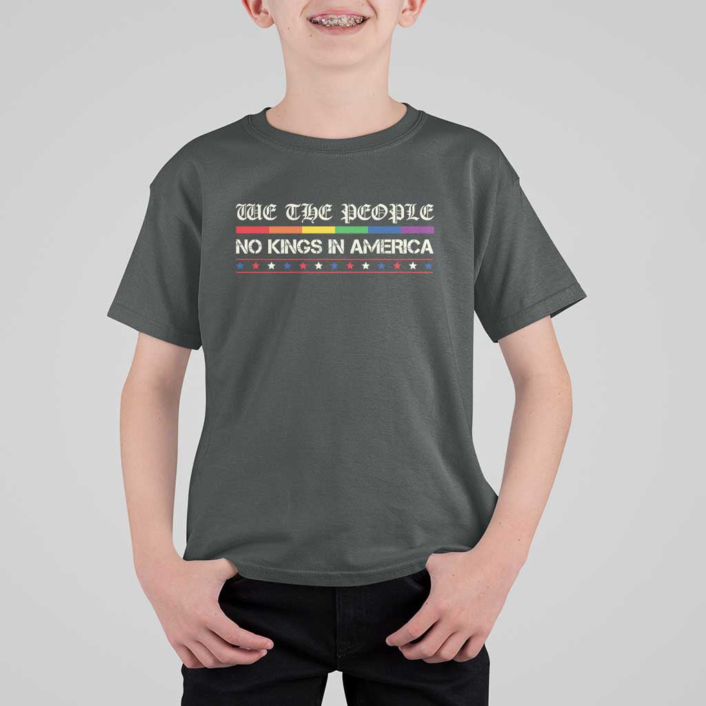No Kings In America T Shirt For Kid We The People Lgbt Equality