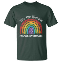 We The People Means Everyone T Shirt LGBTQ Rainbow Flag Gay Pride LGBT Ally Vintage