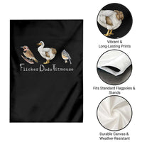 Subtle FDT Garden Flag Flicker Dodo Titmouse Bird - Wonder Print Shop