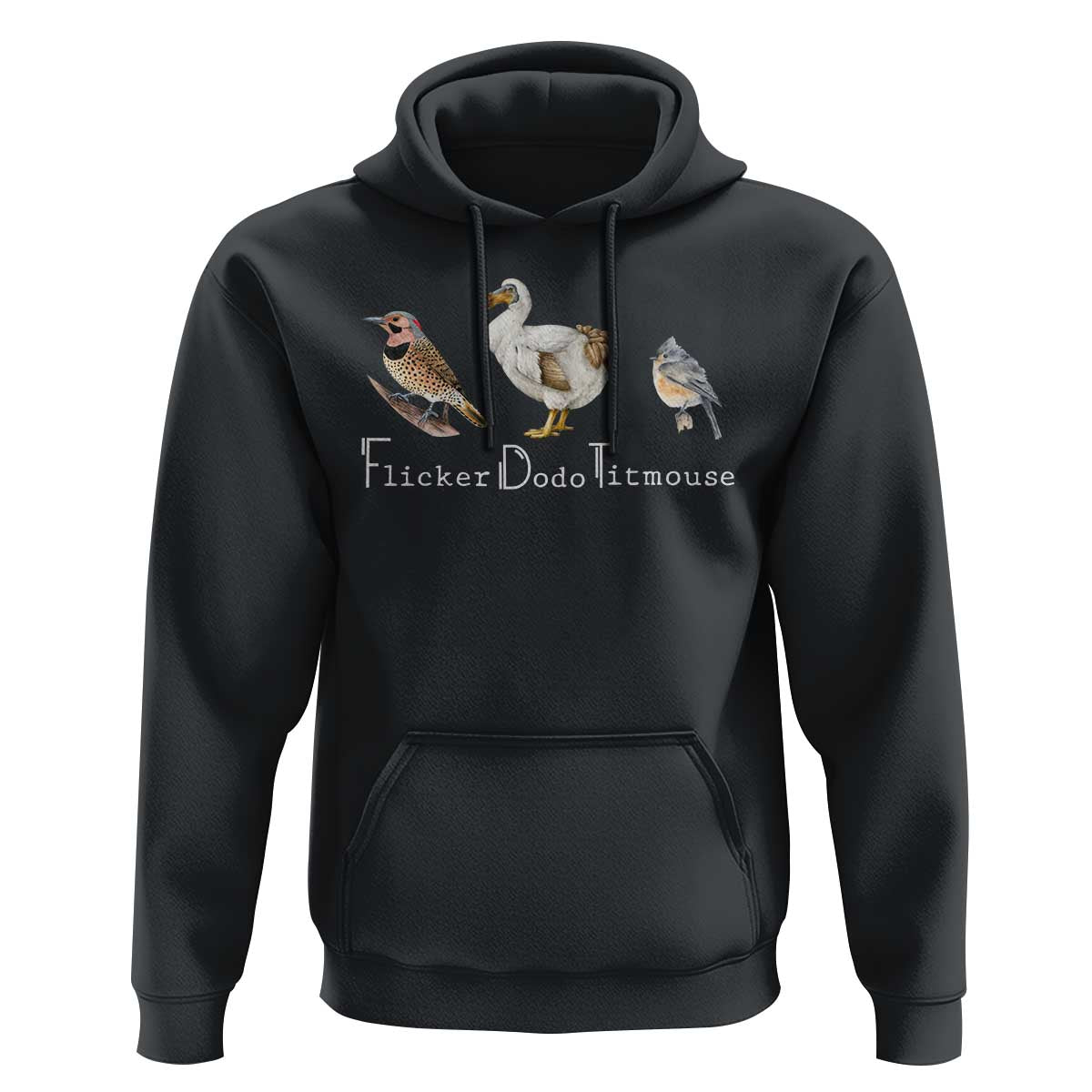 Subtle FDT Hoodie Flicker Dodo Titmouse Bird
