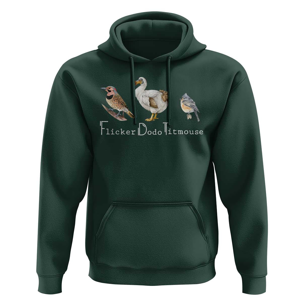 Subtle FDT Hoodie Flicker Dodo Titmouse Bird