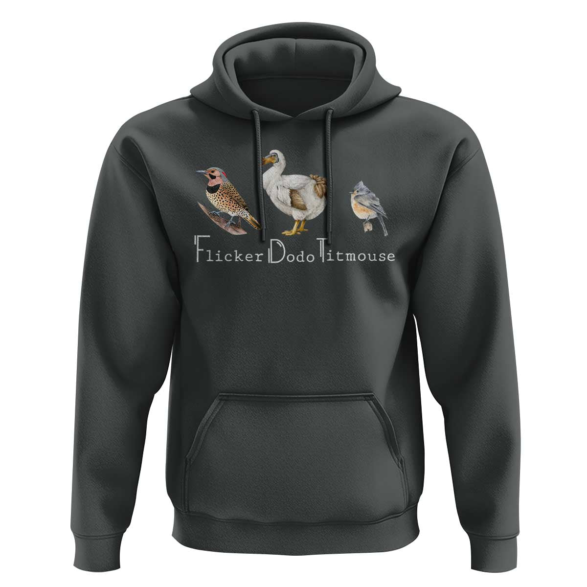 Subtle FDT Hoodie Flicker Dodo Titmouse Bird