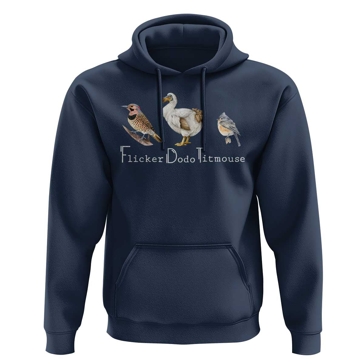 Subtle FDT Hoodie Flicker Dodo Titmouse Bird