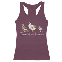 Subtle FDT Racerback Tank Top Flicker Dodo Titmouse Bird