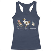 Subtle FDT Racerback Tank Top Flicker Dodo Titmouse Bird