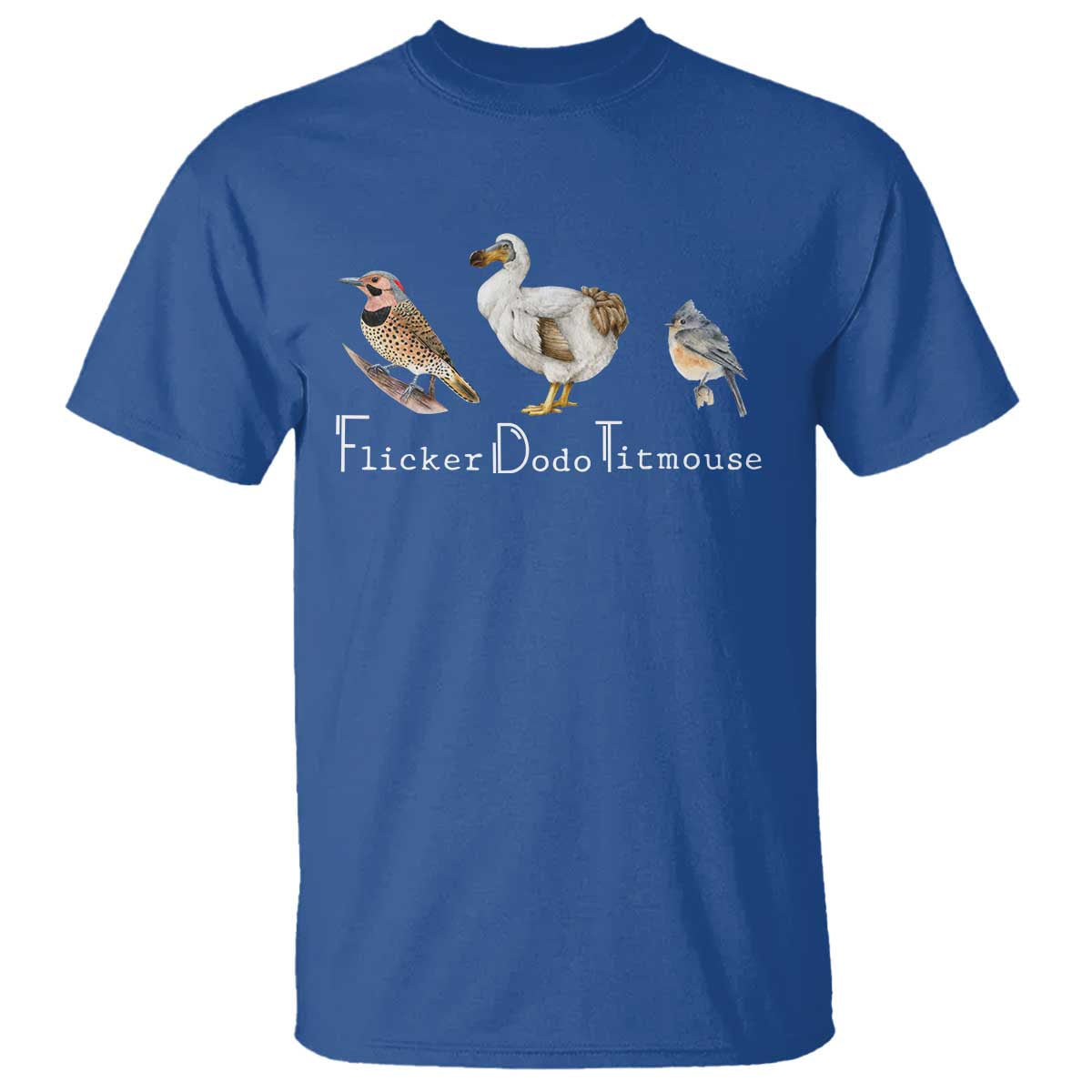 Subtle FDT T Shirt Flicker Dodo Titmouse Bird