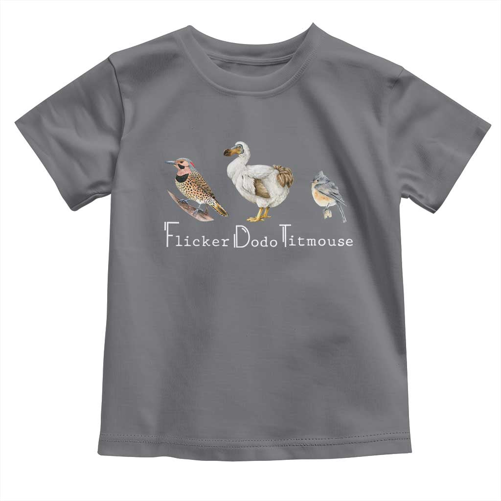 Subtle FDT Toddler T Shirt Flicker Dodo Titmouse Bird