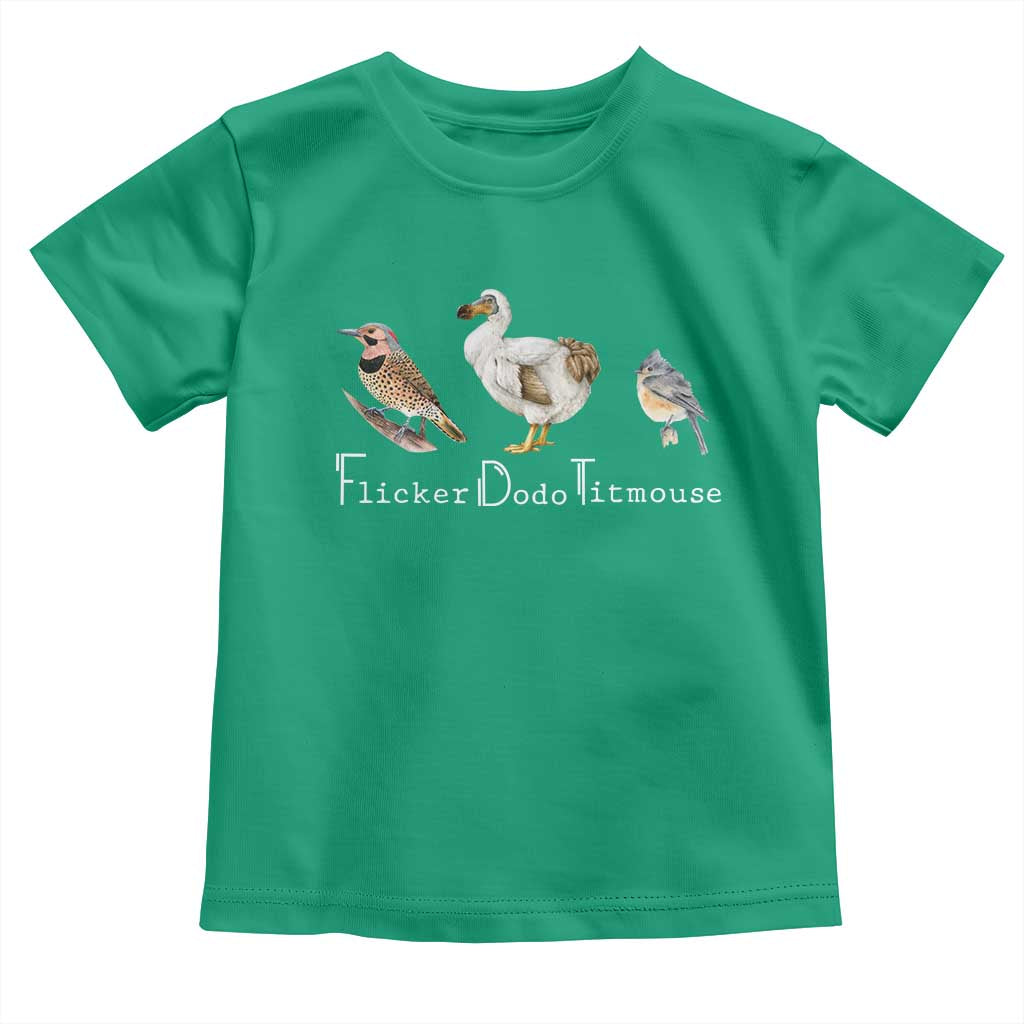 Subtle FDT Toddler T Shirt Flicker Dodo Titmouse Bird